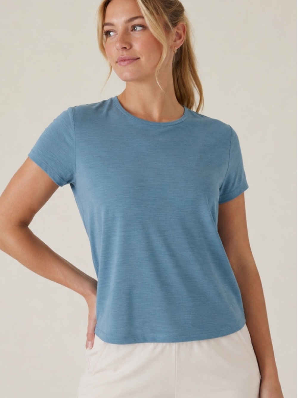 Athleta Sandwash Modal Tee, Blue